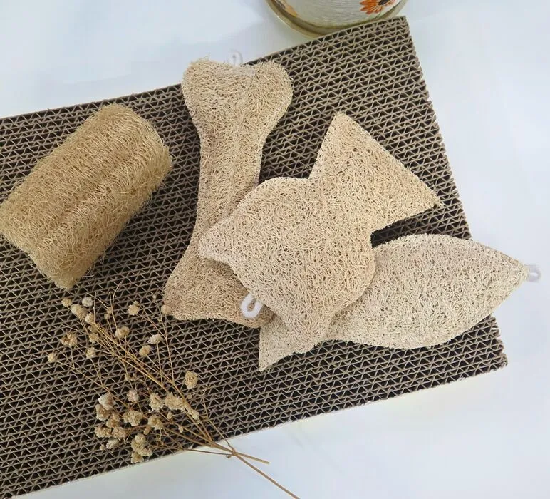 Đồ chơi xơ mướp cho mèo cắt hình xương, cá, mèo cạnh khúc xơ mướp nguyên trái